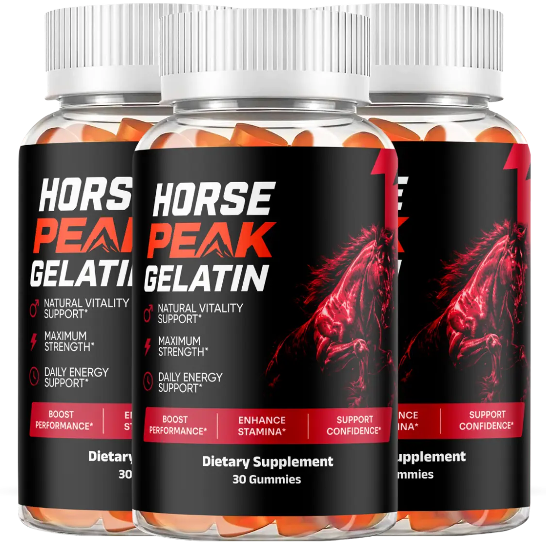 HorsePeak Gelatin daily vitality gummies, full bottle
